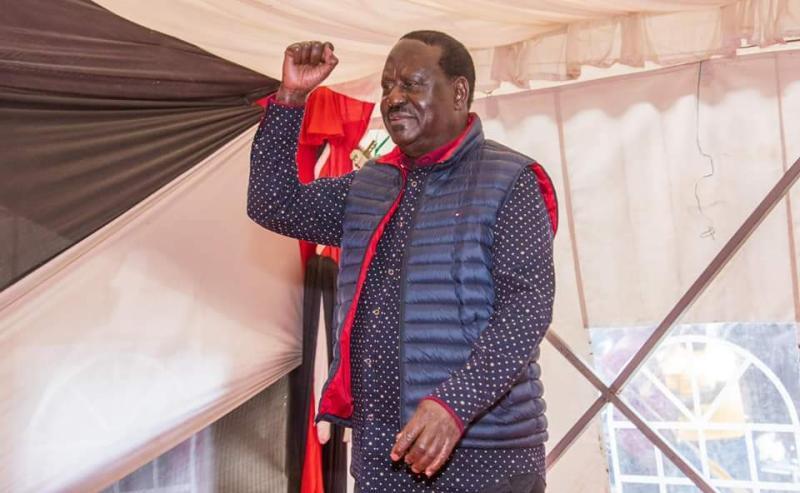 File image of Azimio Leader Raila Odinga.